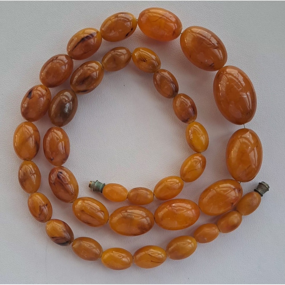 Graduating Amber Necklace 24" Butterscotch 47grams
